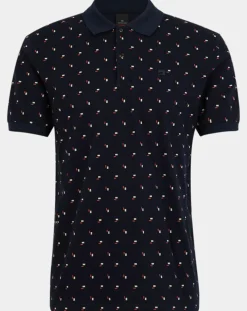 Polo Regular Fit imprimé Square bleu marine-Scotch & Soda Clearance