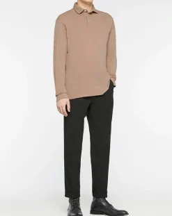 Homme Hackett London Polos^Polo Regular Fit Jersey beige foncé
