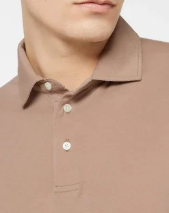 Homme Hackett London Polos^Polo Regular Fit Jersey beige foncé