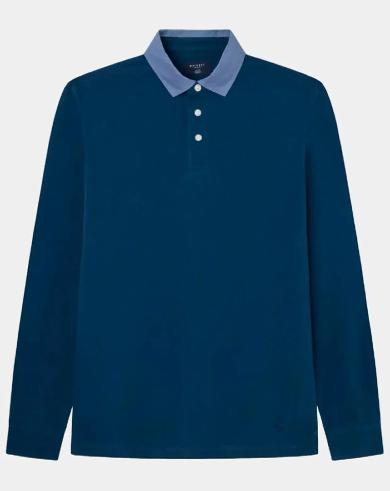 Homme Hackett London Polos^Polo Regular Fit manches longues bleu