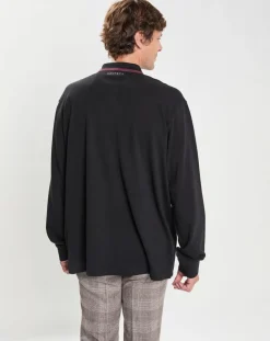 Polo Regular Fit manches longues Aston Martin Racing noir-Hackett London Outlet