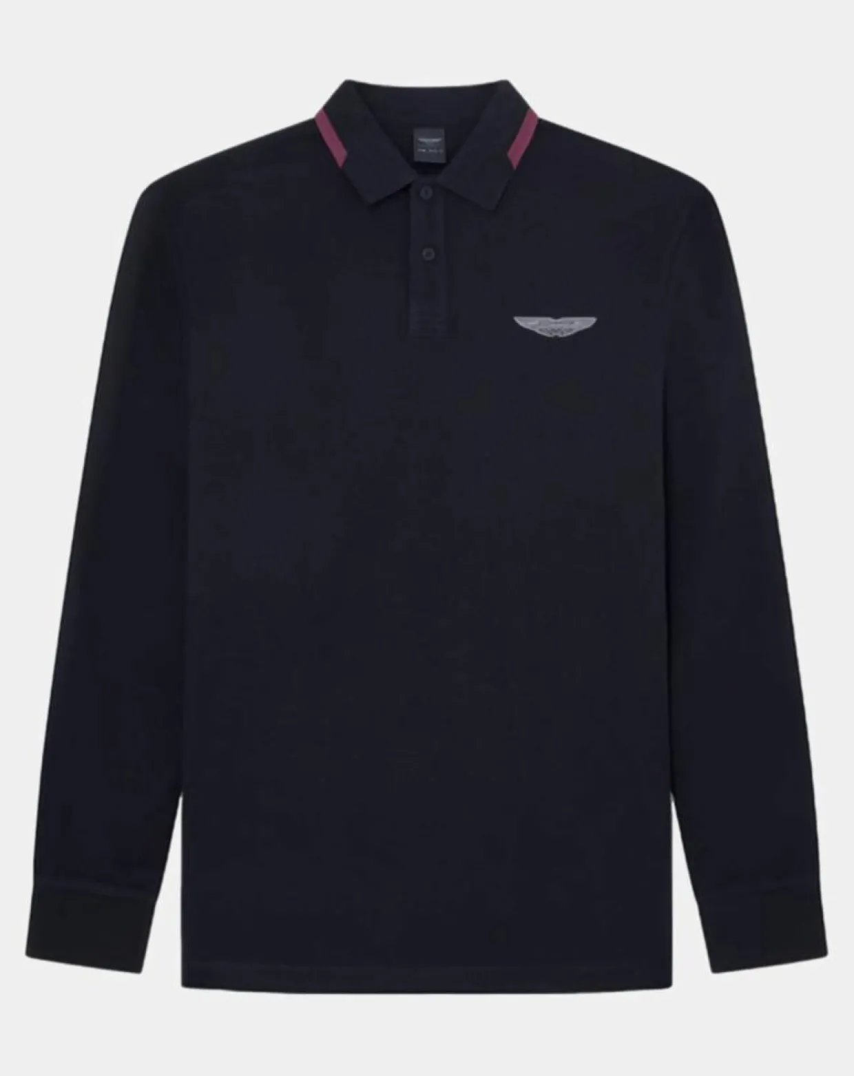 Polo Regular Fit manches longues Aston Martin Racing noir-Hackett London Outlet