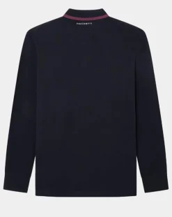 Polo Regular Fit manches longues Aston Martin Racing noir-Hackett London Outlet