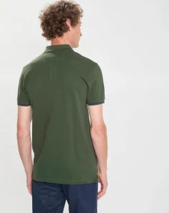 Polo Regular Fit manches courtes Numéro vert-Hackett London Hot
