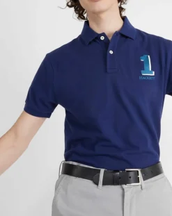 Polo Regular Fit Numéro 1 bleu marine-Hackett London Hot