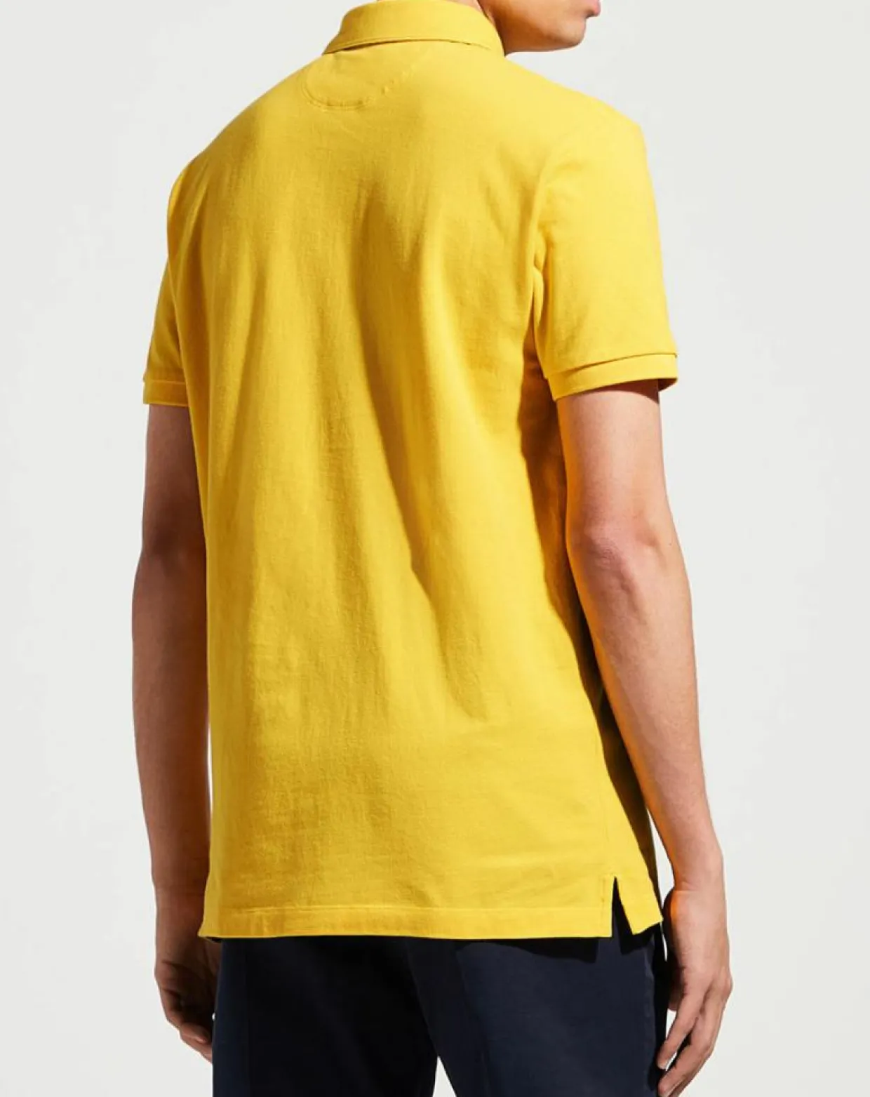 Homme Hackett London Polos^Polo Regular Fit uni piqué jaune