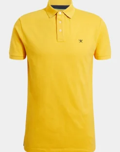 Homme Hackett London Polos^Polo Regular Fit uni piqué jaune