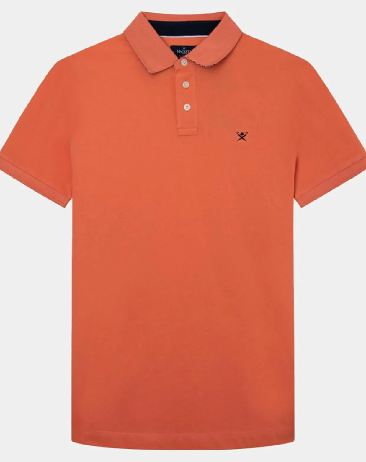 Homme Hackett London Polos^Polo Regular Fit uni piqué orange moyen