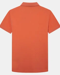 Homme Hackett London Polos^Polo Regular Fit uni piqué orange moyen