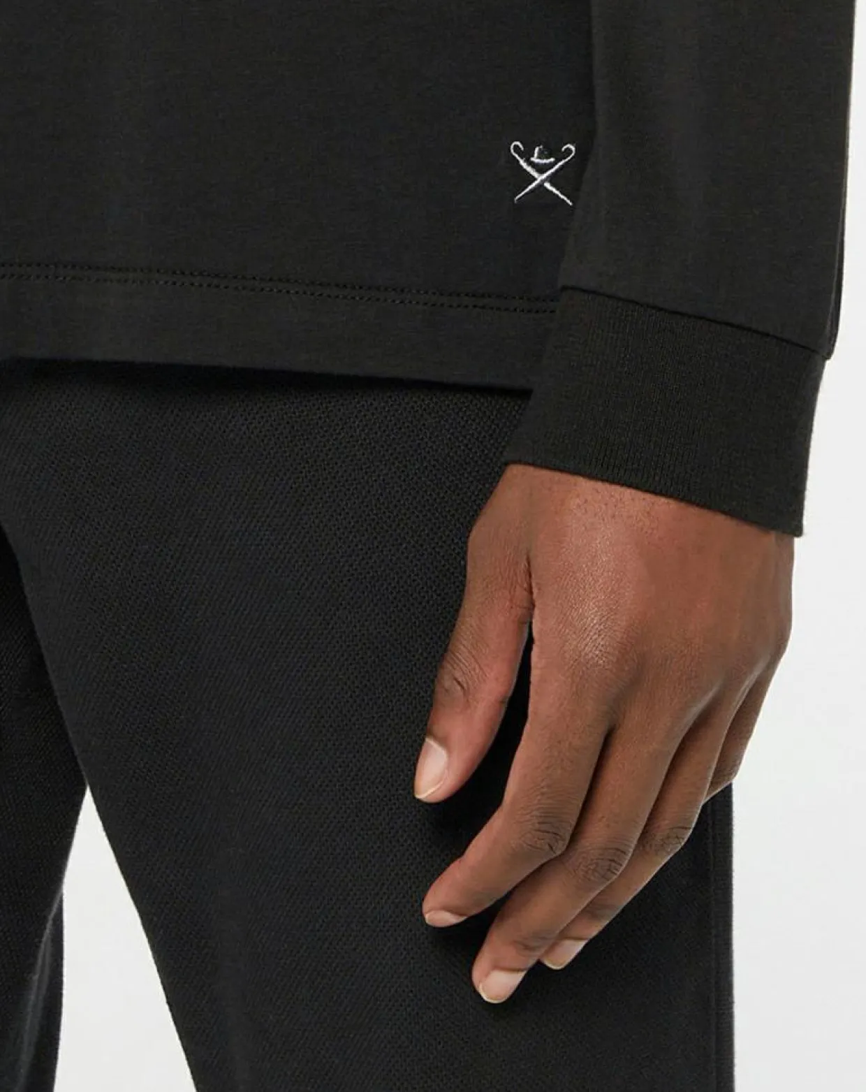 Homme Hackett London Polos^Polo Regular Fit zippé noir