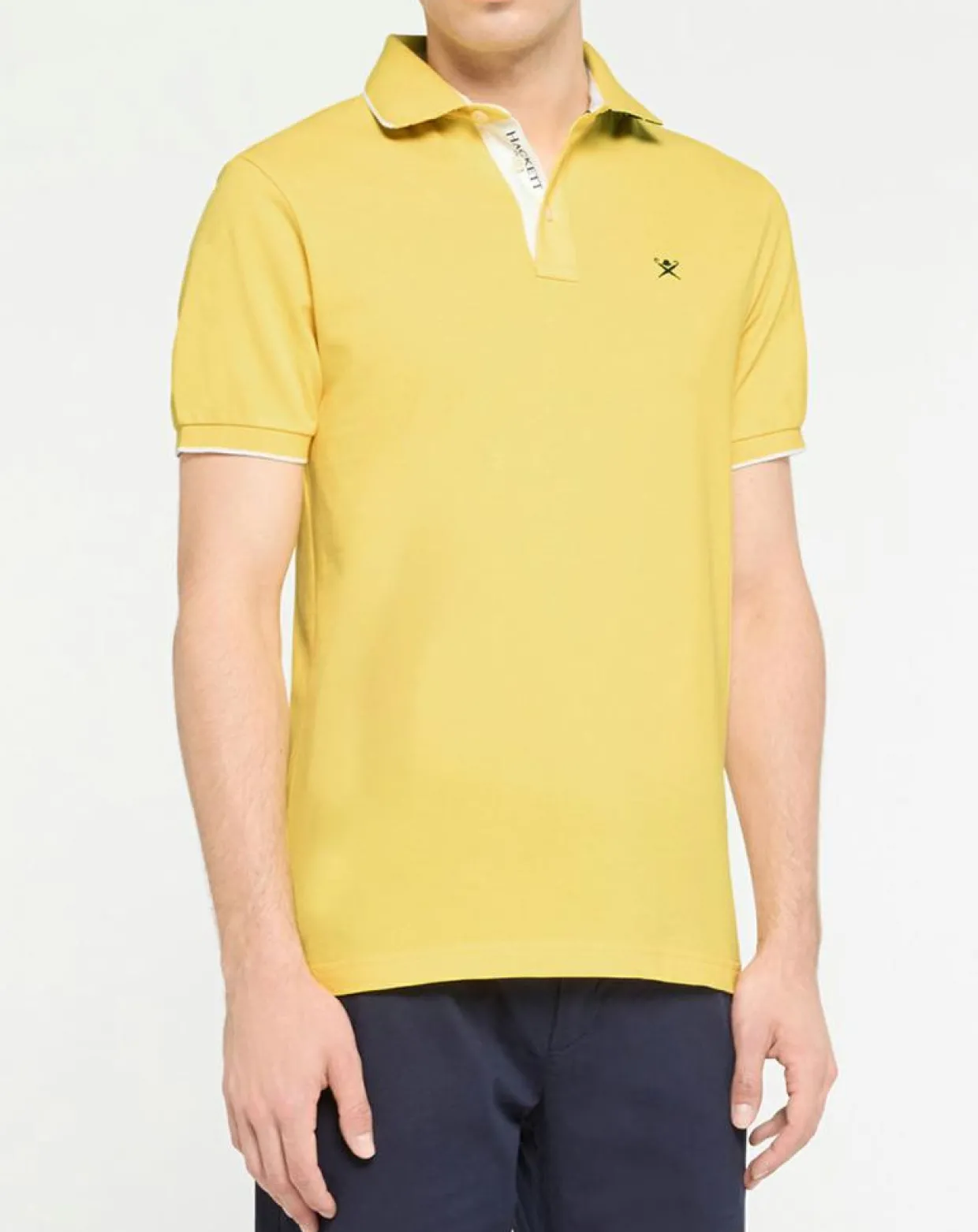 Polo Slim Fit jaune-Hackett London Outlet