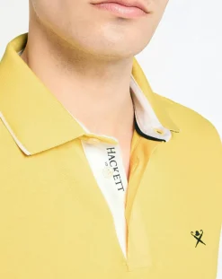 Polo Slim Fit jaune-Hackett London Outlet