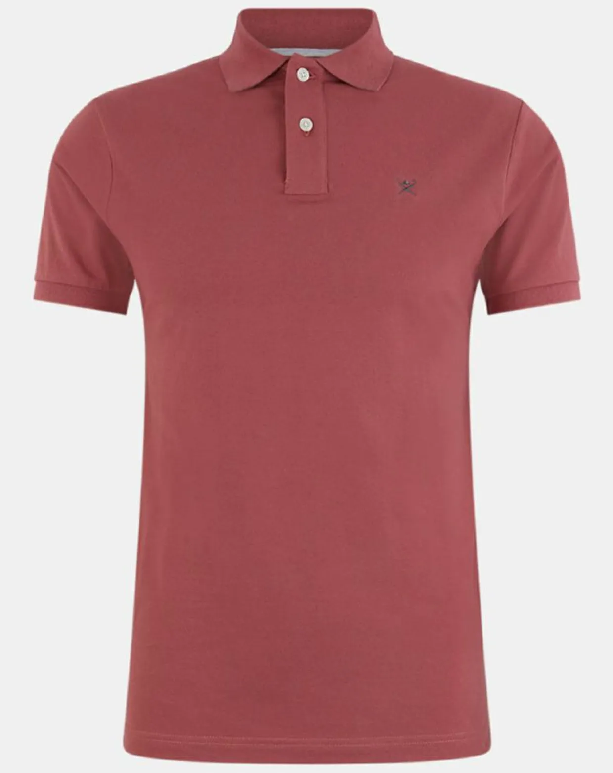Polo Slim Fit manches courtes uni piqué rouge-Hackett London Clearance