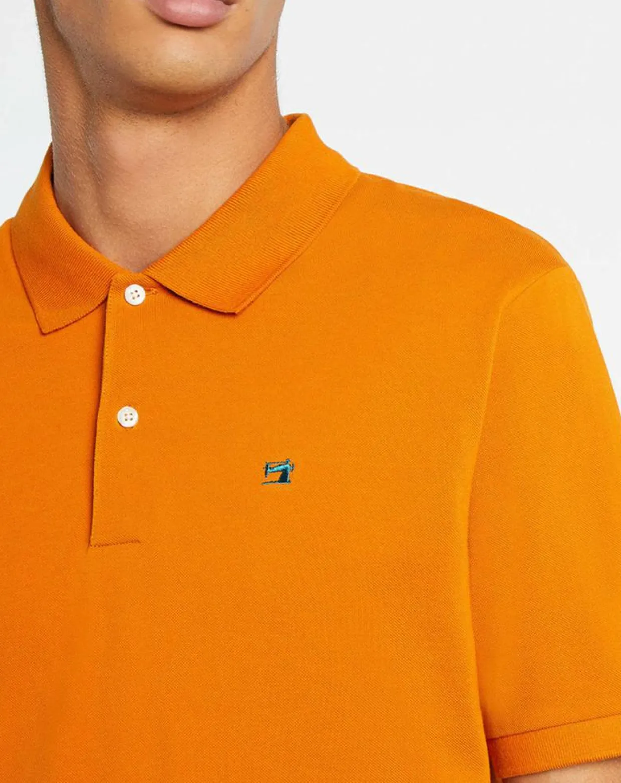 Polo Slim Fit piqué orange-Scotch & Soda New