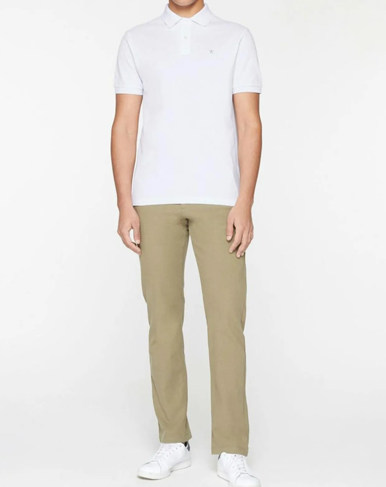 Homme Hackett London Polos^Polo Slim Fit uni blanc