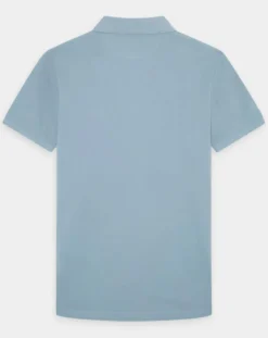 Homme Hackett London Polos^Polo Slim Fit uni Piqué bleu ciel