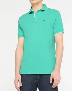 Polo Slim Fit vert moyen-Hackett London Discount