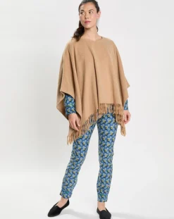 Poncho en Laine mélangée Foehn beige-Le Chat Outlet