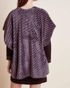 Poncho Essentiel gris vison-Le Chat Outlet