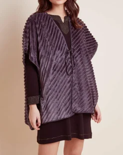Poncho Essentiel gris vison-Le Chat Outlet