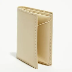 Femme Comme des Garçons Porte-Monnaie Et Portefeuilles^Porte-cartes classique en Cuir blanc cassé - 10.5x7.50x2.0 cm