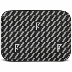 Femme Maison Faret Porte-Monnaie Et Portefeuilles^Porte-cartes en Toile enduite noir/blanc - 7.5x10.5x0.5 cm