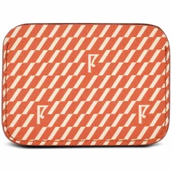 Porte-cartes en Toile enduite orange - 7.5x10.5x0.5 cm-Maison Faret Clearance