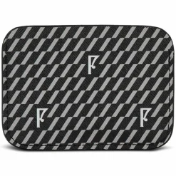 Porte-cartes en Toile enduite noir/gris - 7.5x10.5x0.5 cm-Maison Faret New