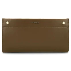 Portefeuille en Cuir Continental Lady M marron 18.5x9.5 cm-Furla Best