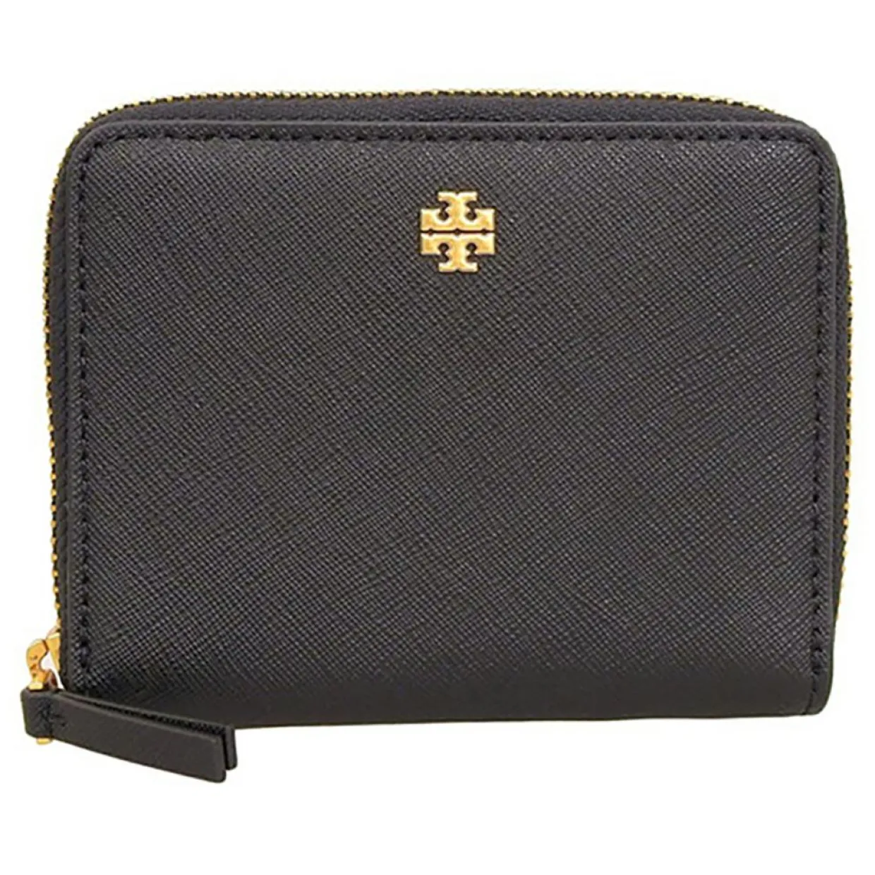 Portefeuille en Cuir Emerson noir - 11.5x9x2.5 cm-Tory Burch Outlet
