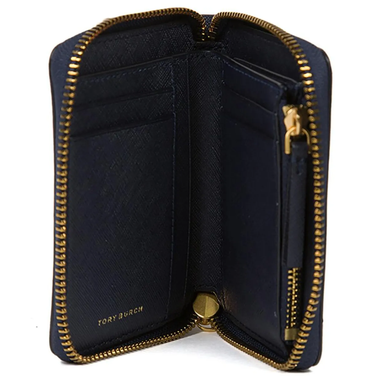 Portefeuille en Cuir Emerson noir - 11.5x9x2.5 cm-Tory Burch Outlet