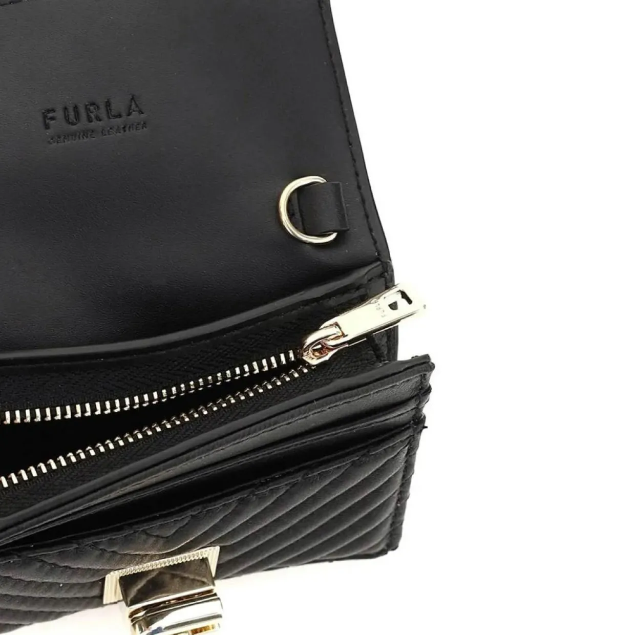 Femme Furla Porte-Monnaie Et Portefeuilles^Portefeuille en Cuir Pop Star noir 11x9 cm