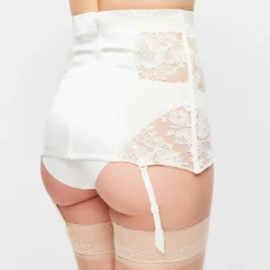 Porte-jarretelles Freesia écru-La Perla Discount