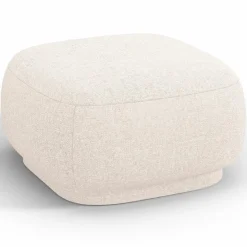 Mazzini Sofas Poufs^Pouf Linden Chenille beige clair - 65x65x39 cm