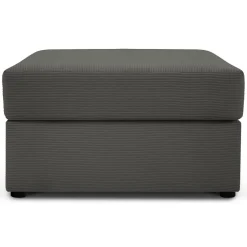 Pouf Quince gris foncé - 64x64x37 cm-Mazzini Sofas Hot