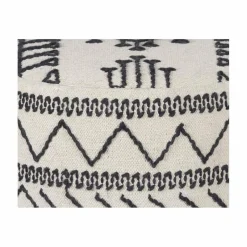 Bois & Chiffons Poufs^Pouf tribal 45 cm de haut Acacia M&M offer Gris argent - 60x60x45 cm
