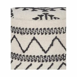 Pouf tribal 55 cm de haut Acacia M&M offer Gris argent - 40x40x55 cm-Bois & Chiffons Discount