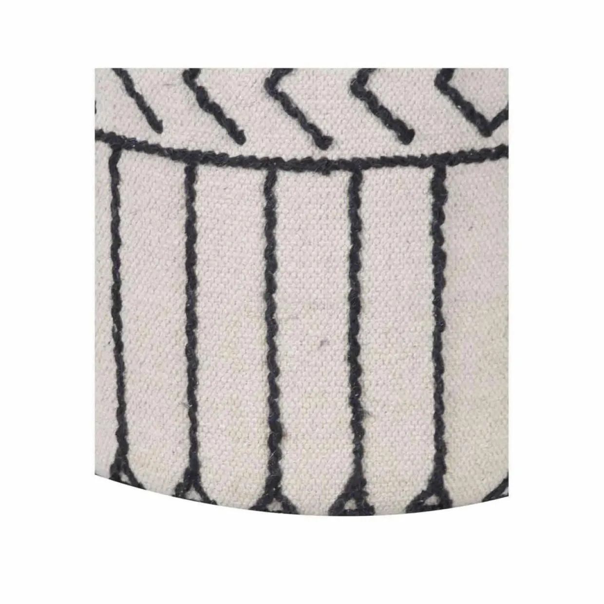 Pouf tribal 55 cm de haut Acacia M&M offer Gris argent - 40x40x55 cm-Bois & Chiffons Discount