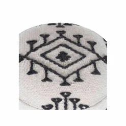 Pouf tribal 55 cm de haut Acacia M&M offer Gris argent - 40x40x55 cm-Bois & Chiffons Discount