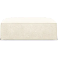 Pouf Vanda beige clair - 100x80x36 cm-Mazzini Sofas Outlet