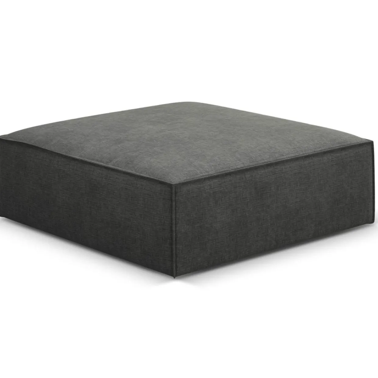 Pouf Vanda gris - 100x80x36 cm-Mazzini Sofas Online