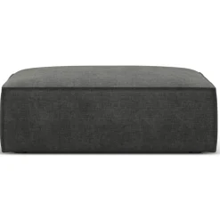 Pouf Vanda gris - 100x80x36 cm-Mazzini Sofas Online