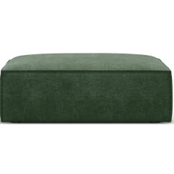 Mazzini Sofas Poufs^Pouf Vanda vert bouteille - 100x80x36 cm