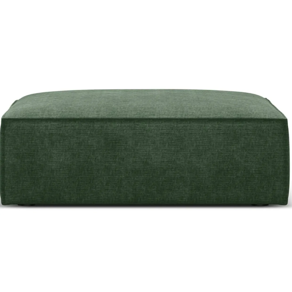 Mazzini Sofas Poufs^Pouf Vanda vert bouteille - 100x80x36 cm