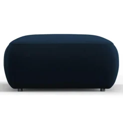 Mazzini Sofas Poufs^Pouf Velours Jasmin bleu roi - 75x75x36 cm