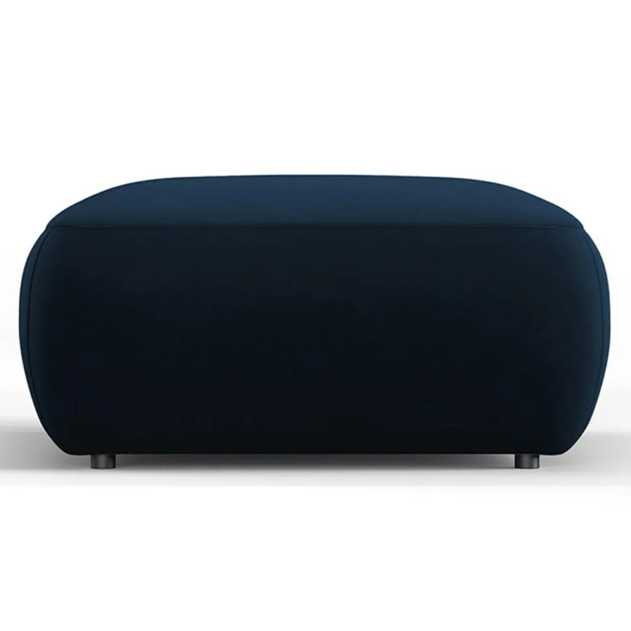 Mazzini Sofas Poufs^Pouf Velours Jasmin bleu roi - 75x75x36 cm