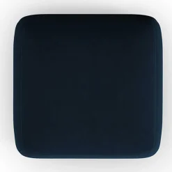 Mazzini Sofas Poufs^Pouf Velours Jasmin bleu roi - 75x75x36 cm