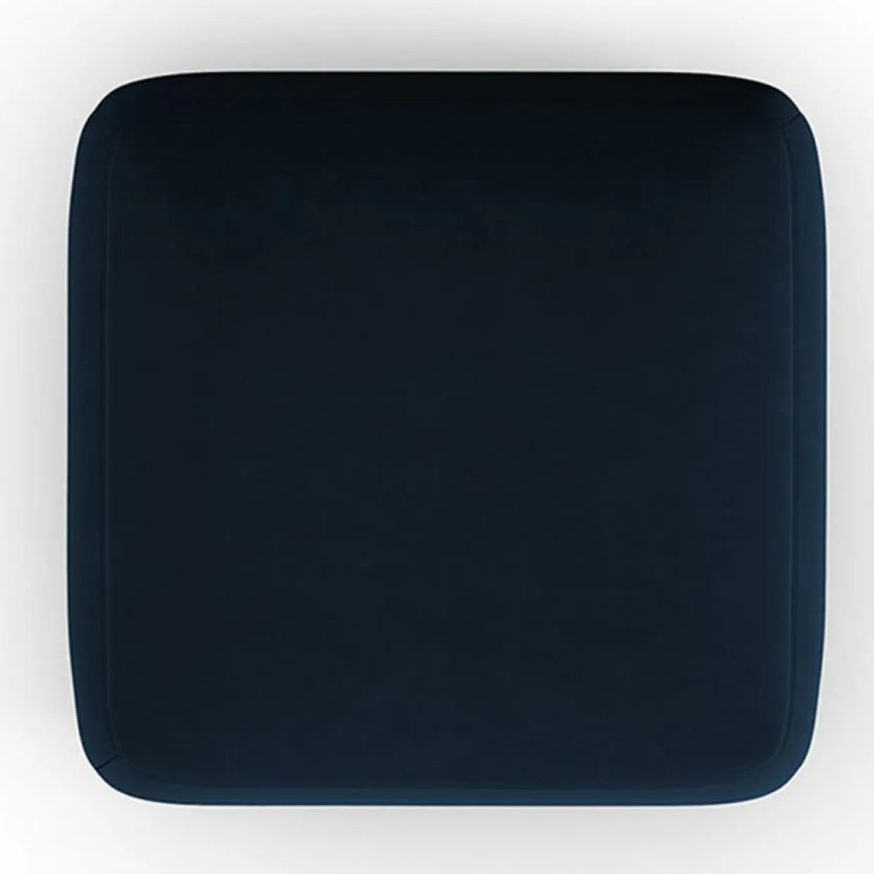 Mazzini Sofas Poufs^Pouf Velours Jasmin bleu roi - 75x75x36 cm