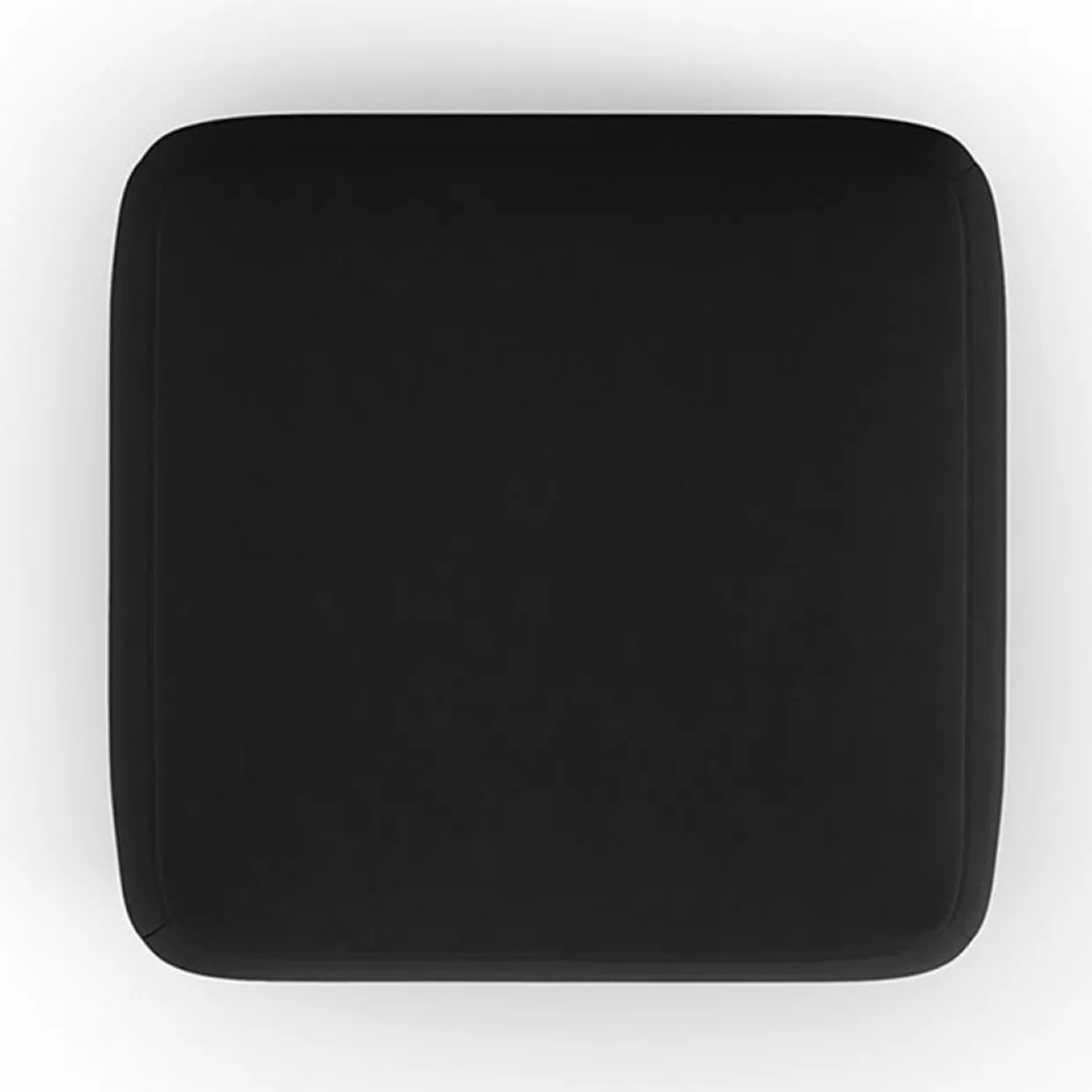 Pouf Velours Jasmin noir - 75x75x36 cm-Mazzini Sofas