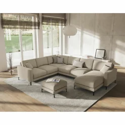 Pouf Venus beige - 65x65x47 cm-Mazzini Sofas Hot